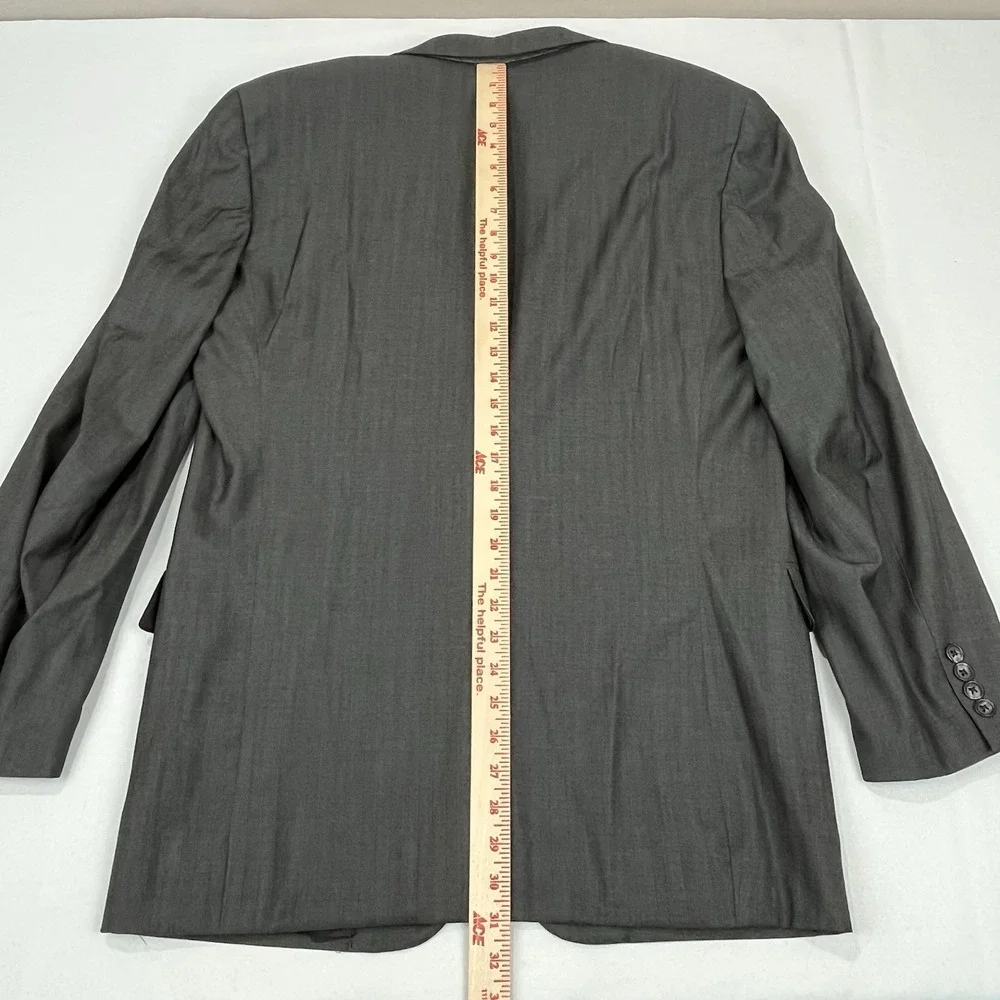 Joseph Abboud Blazer Mens 42L Gray‎ Striped Loro Piana Wool Blazer